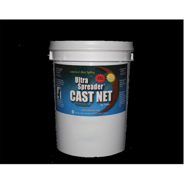 GS1000 Ultra Spreader Cast Net 6'x5/8 in. Mesh Clear w/Tape Lead 1 lb wt
